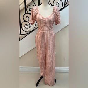 Jessica Simpson Jumpsuit Gingham Print